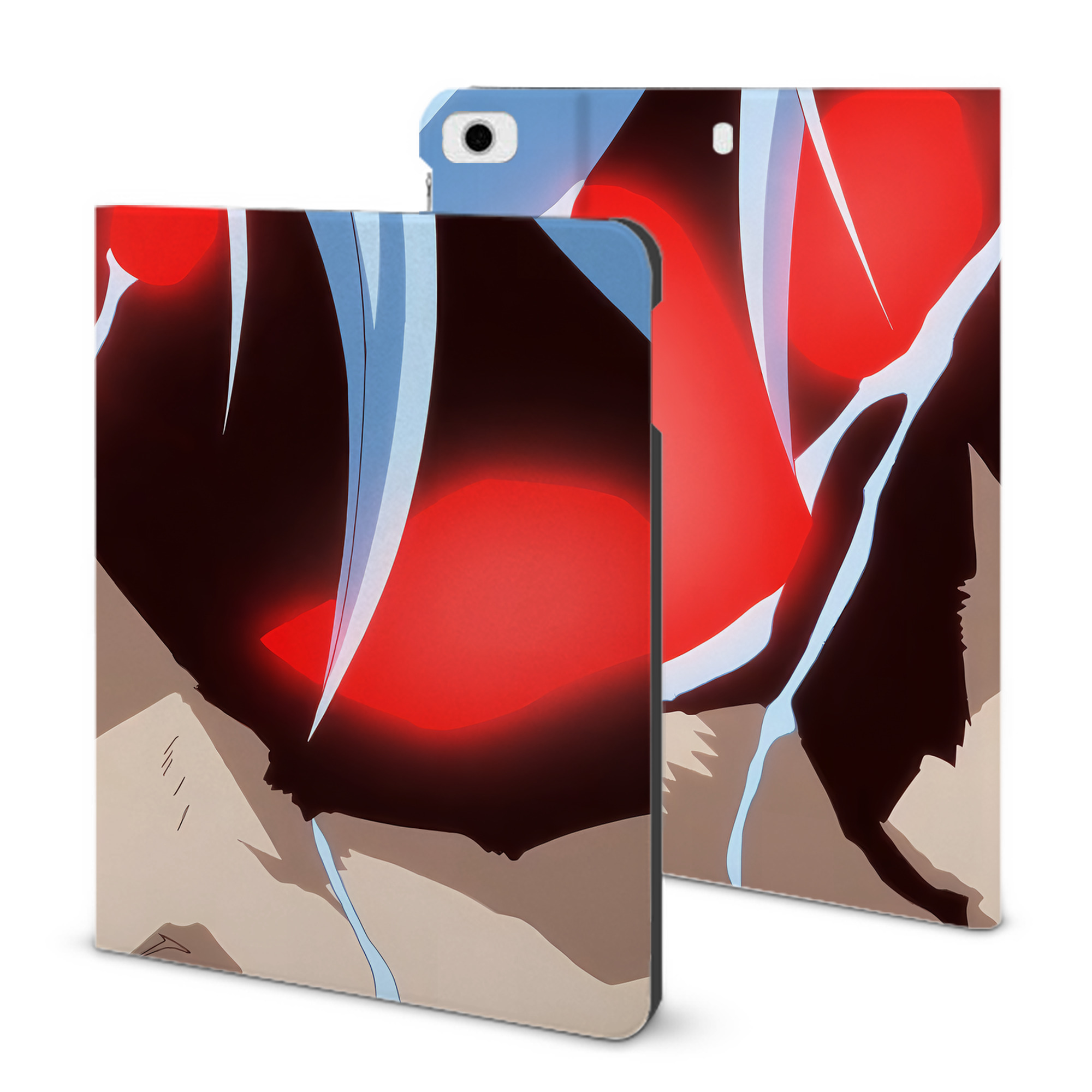 （画像用） 転スラ Regarding Reincarnated to Slime IPad ケース ブック型 PUレザー TPU 耐衝撃 軽量 薄型 ペン収納なし 全面保護 IPad 各モデル対応